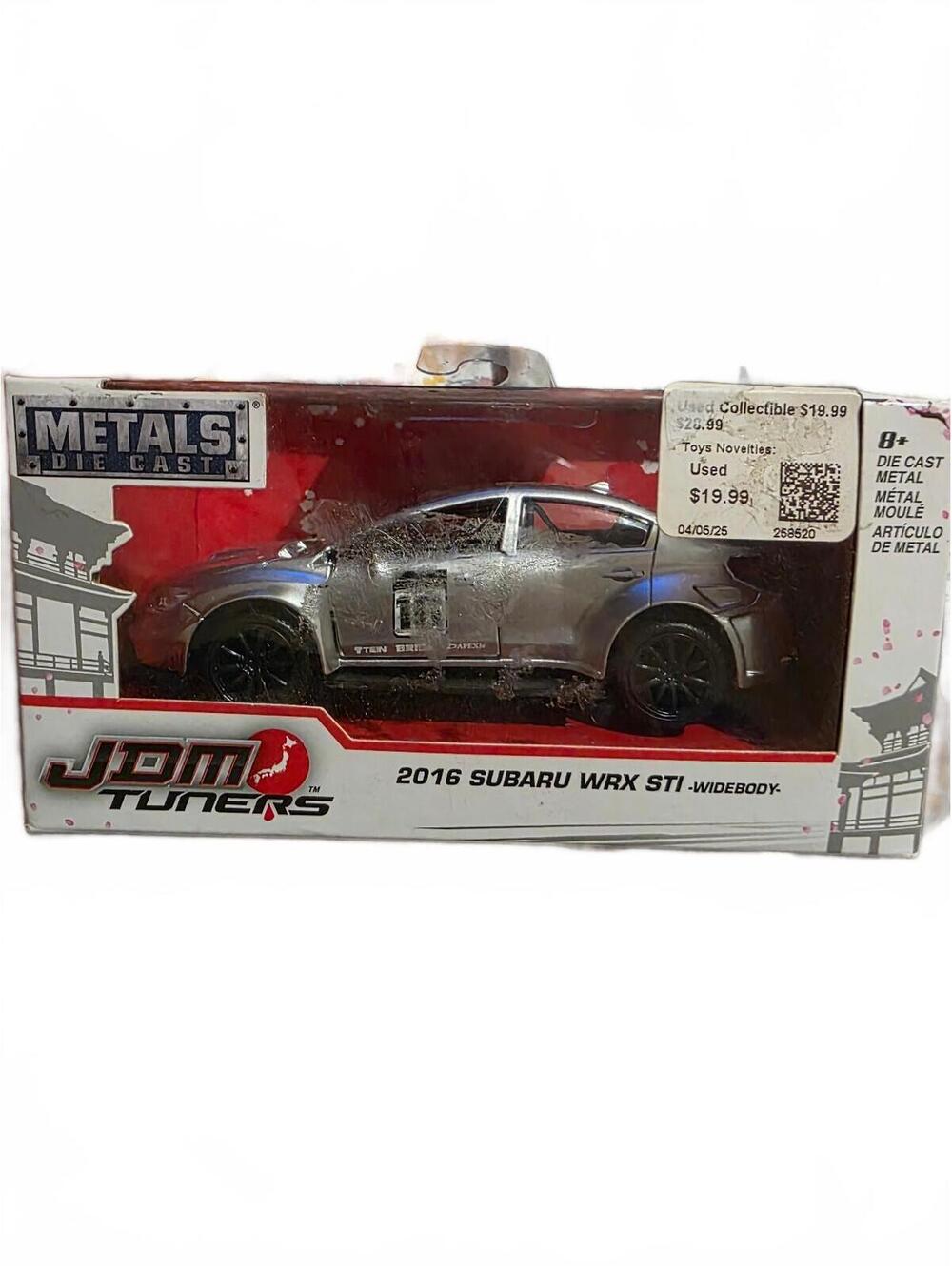 JDM Tuners Metals Die Cast 2016 Subaru WRX STI Widebody Model Car